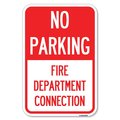 Signmission No Parking Sign No Parking-Fire Depart Heavy-Gauge Aluminum Sign, 12" x 18", A-1218-23670 A-1218-23670